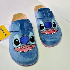 Stitch Plush Blue Slip-On Mules, Disney Stitch Women's Clog Size 7
